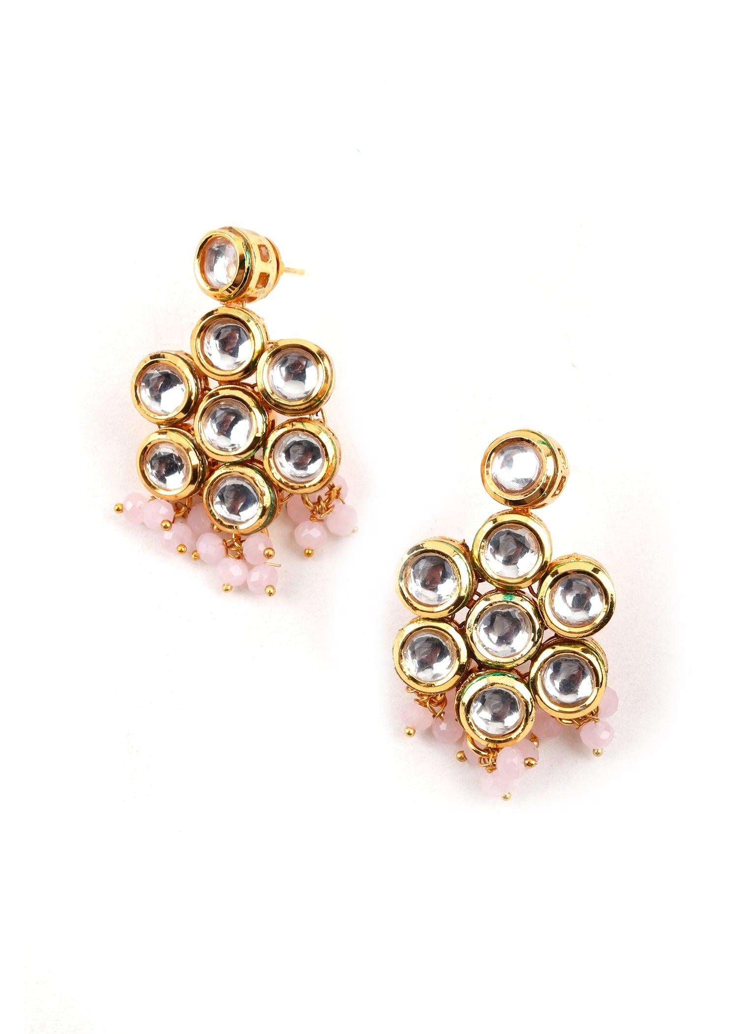 Elegant White Floral  Necklace Set - Rajwada