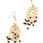 Elongated onyx and regular and pearl semi-precious necklace with earrings - Rajwada