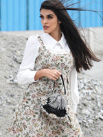 EMBELLISHED BLACK BATUA BAG - Rajwada