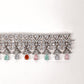 Embellished Silver-Plated Necklace With Earrings - Rajwada