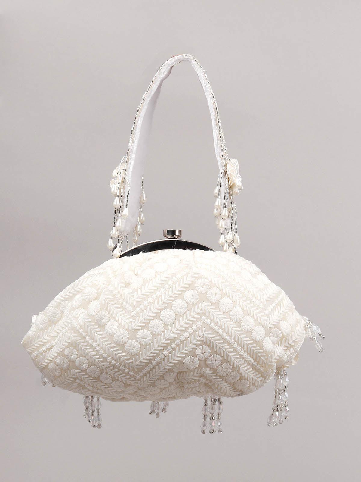 EMBELLISHED WHITE BATUA - Rajwada