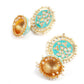 Enchanting Sea Green Necklace with Earrings - Rajwada