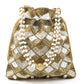 Enticing Golden Beaded  Potli Handbag - Rajwada