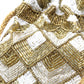 Enticing Golden Beaded  Potli Handbag - Rajwada