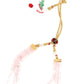 Enticing Pistachio Green And Rose Quartz Necklace Set - Rajwada