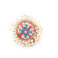 Ethnic Pink Floral Tinted Studs - Rajwada