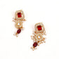 Ethnic Red & Gold Necklace - Rajwada