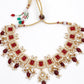 Ethnic Red & Gold Necklace - Rajwada