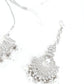 Ethnic Silver Crystal Embellished Choker Necklace Set - Rajwada