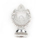 Ethnic Silver White Beaded Jhumka - Rajwada