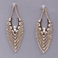Exquisite Almond-Shaped Crystal Earrings - Rajwada