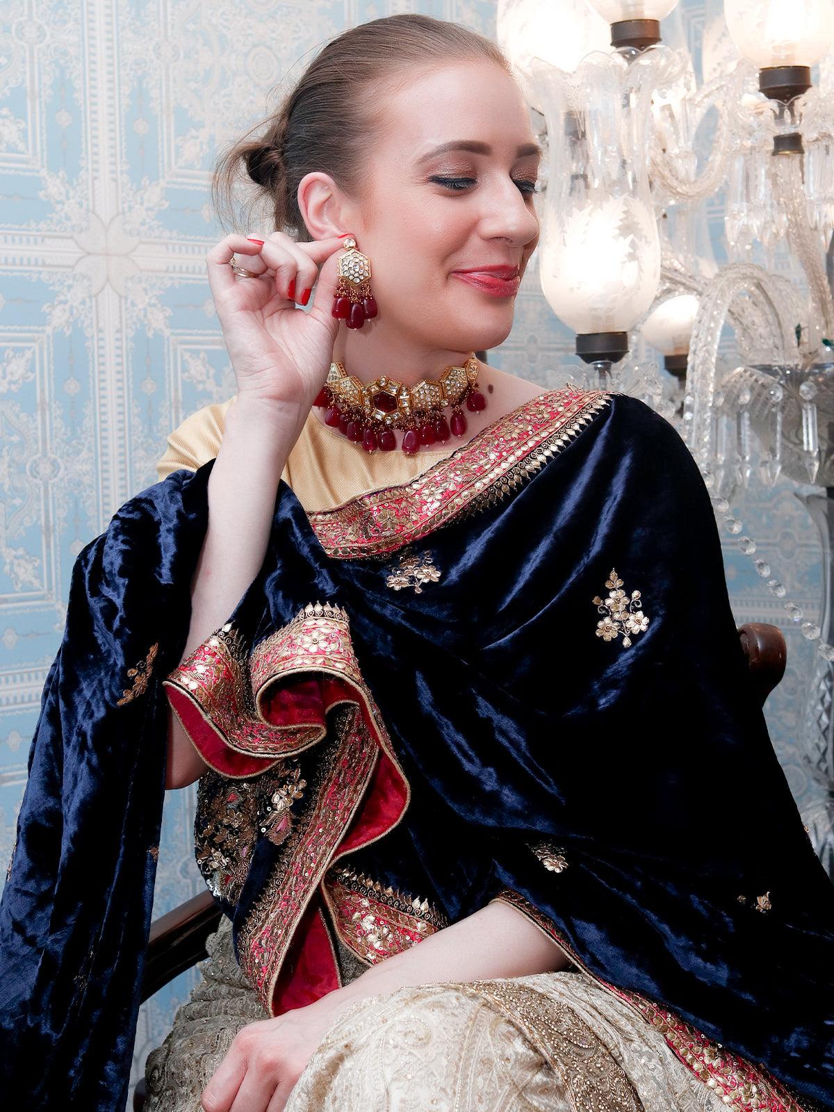 Exquisite Double Sided Choker Set - Rajwada