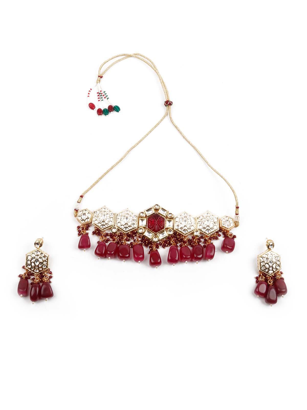Exquisite Double Sided Choker Set - Rajwada