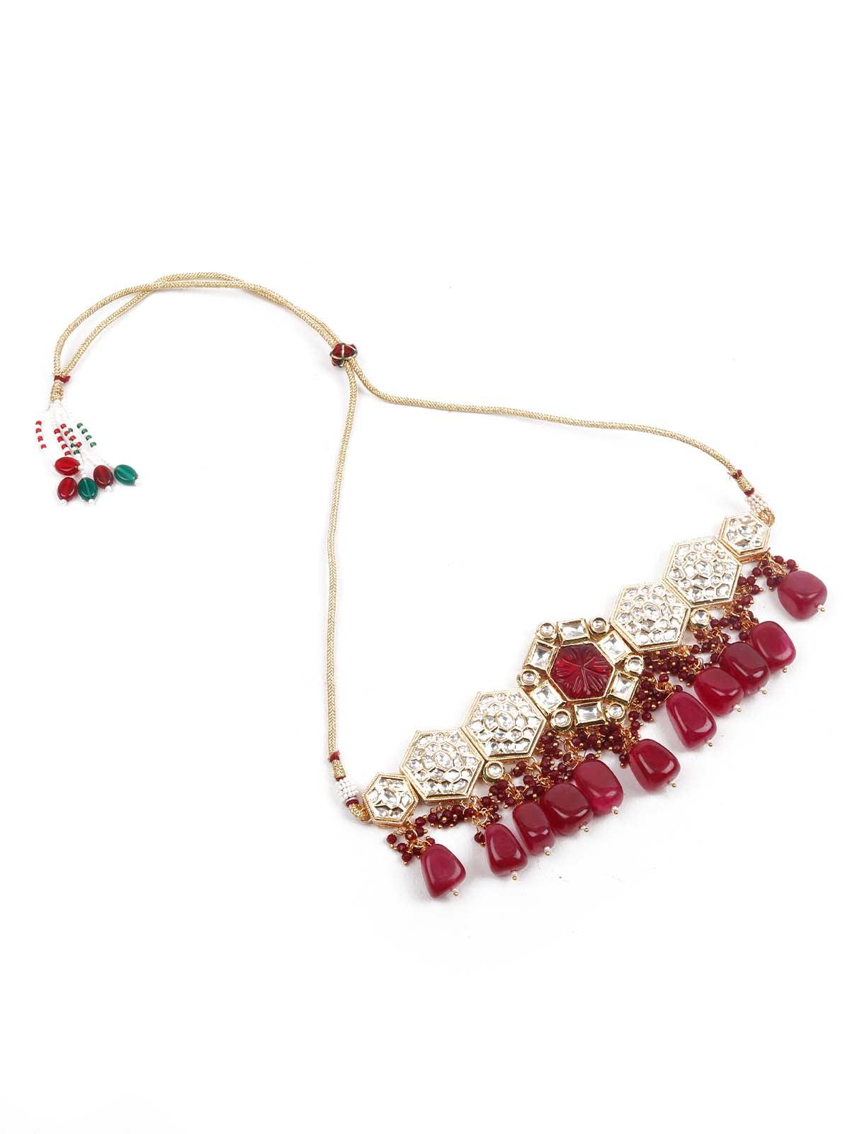 Exquisite Double Sided Choker Set - Rajwada