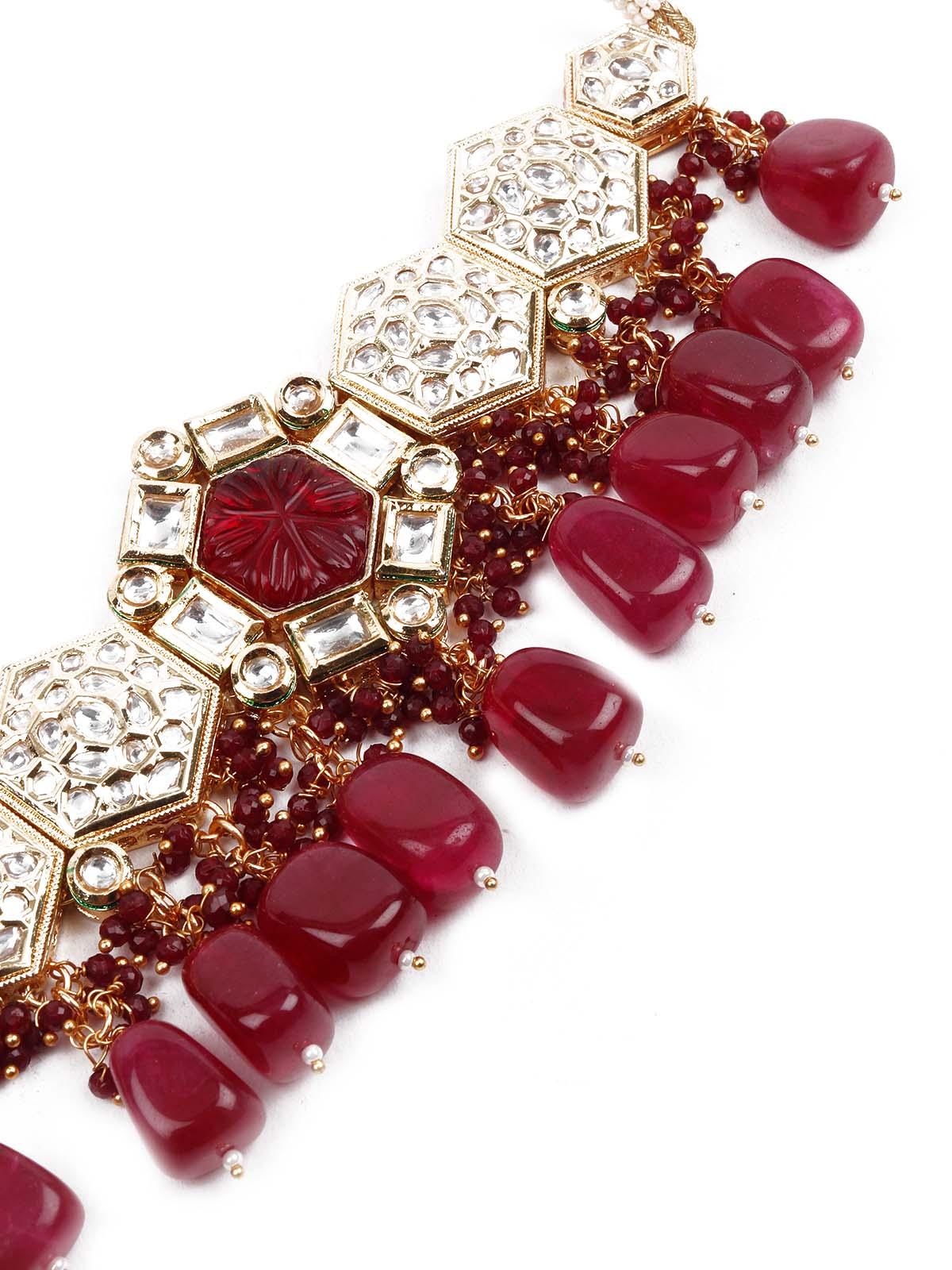 Exquisite Double Sided Choker Set - Rajwada