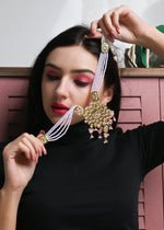 Exquisite White Floral  Necklace Set - Rajwada