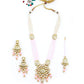 Exquisite White Floral  Necklace Set - Rajwada