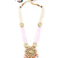 Exquisite White Floral  Necklace Set - Rajwada