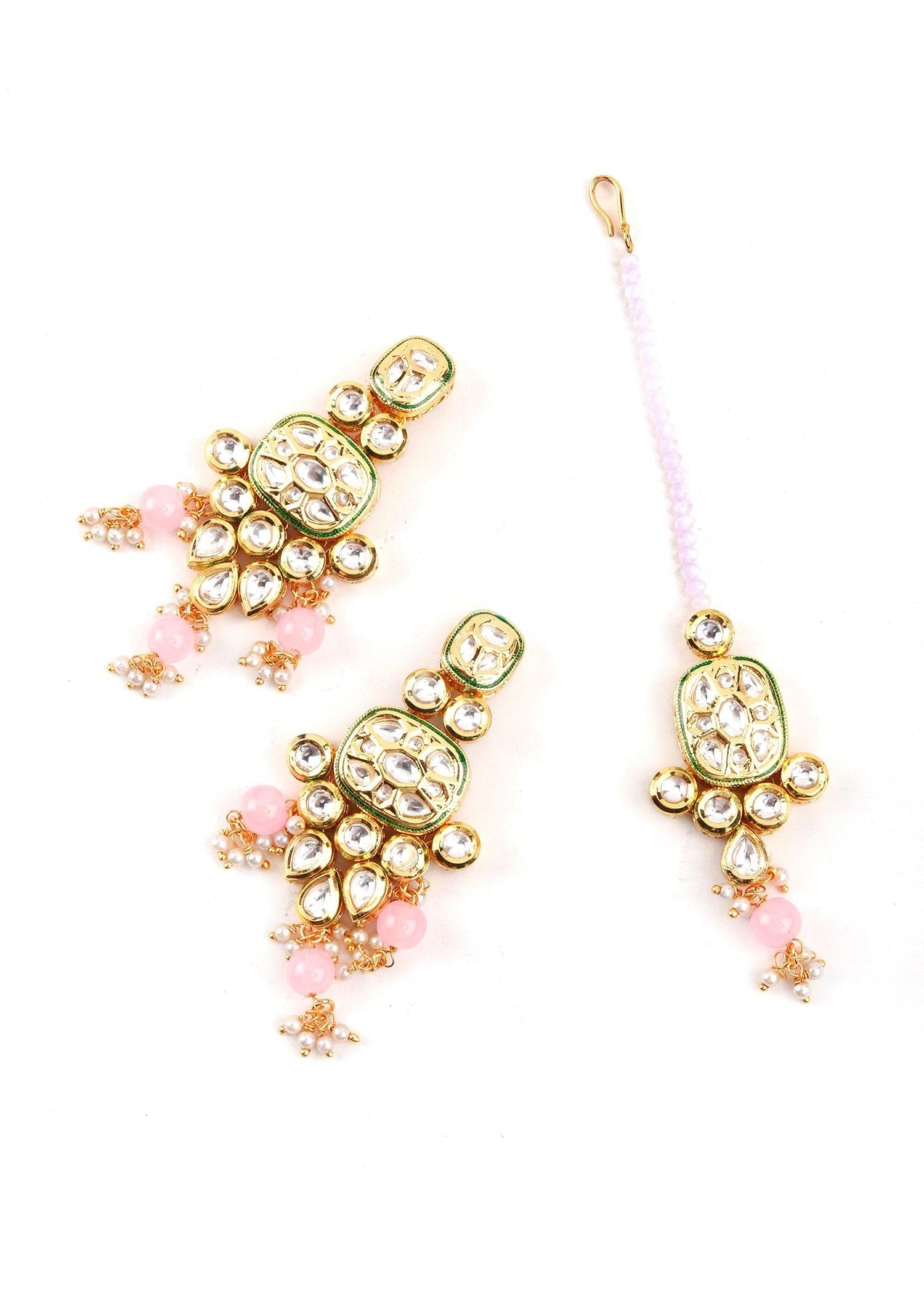 Exquisite White Floral  Necklace Set - Rajwada