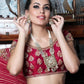EXQUISITLY CRAFTED GOLD LONG NECKLACE SET - Rajwada
