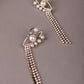 Eye Shaped Moti Tassel Dash Earrings - Rajwada