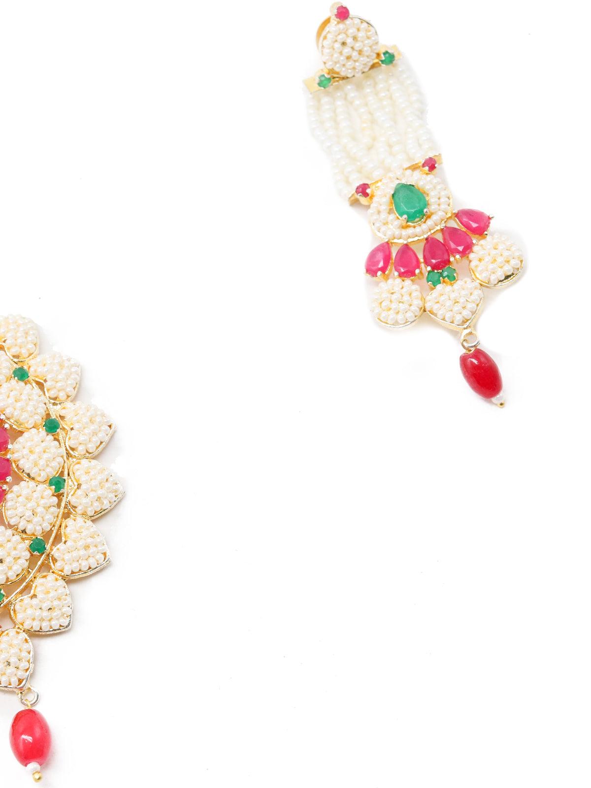 Fairy-tale Pearl Necklace Set - Rajwada