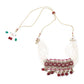 Faux Pearl and Kundan Three Layered Jewelry Set - Rajwada