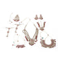 Faux Pearl and Kundan Three Layered Jewelry Set - Rajwada