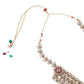 Faux Pearl and Kundan Three Layered Jewelry Set - Rajwada