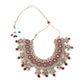 Faux Pearl and Kundan Three Layered Jewelry Set - Rajwada