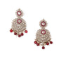 Faux Pearl and Kundan Three Layered Jewelry Set - Rajwada