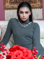 Faux pearl chic necklace embellished - Rajwada