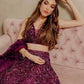 Flashy Purple Lehenga choli set - Rajwada