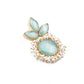 Floral stunning light blue statement earrings - Rajwada