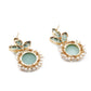 Floral stunning light blue statement earrings - Rajwada