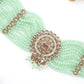 Florina Light Green Choker Necklace Set - Rajwada