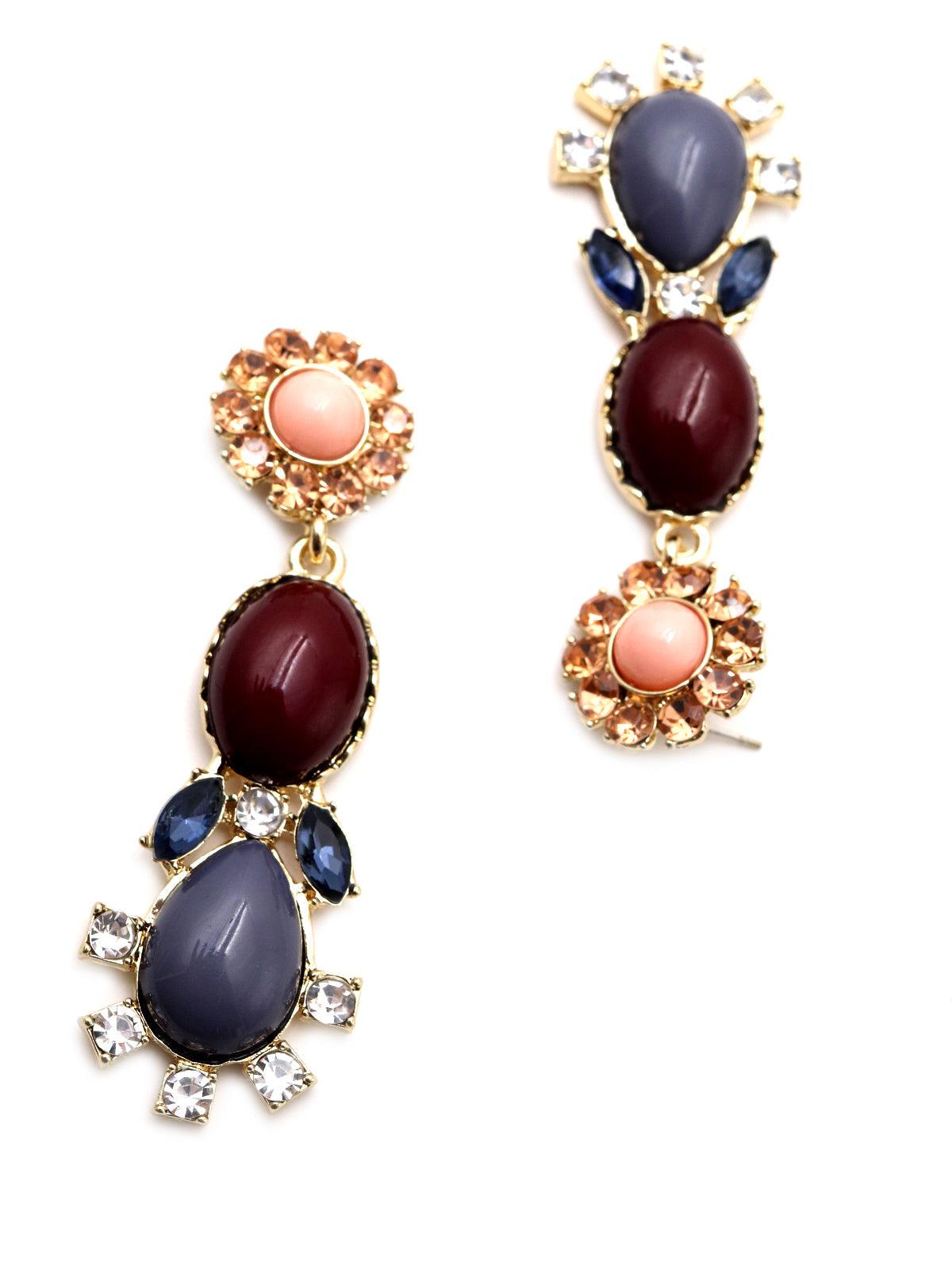 Flower Vine Dangle Earrings - Rajwada