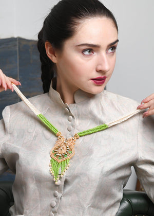 Fresh As Green Necklace Set - Rajwada