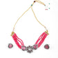 Fresh Pink Necklace Set - Rajwada