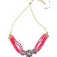 Fresh Pink Necklace Set - Rajwada