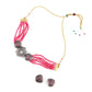 Fresh Pink Necklace Set - Rajwada