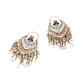 Gogeous statement green drop earrings - Rajwada