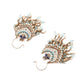 Gogeous statement green drop earrings - Rajwada