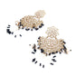 Gold and Black Rhinestone Dangle Earrings - Rajwada
