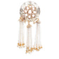 GOLD AND WHITE DANGLER EARRINGS - Rajwada