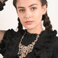 Gold Crystal Necklace Set - Rajwada