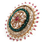 GOLD  EMBELLISHED RING - Rajwada