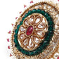 GOLD  EMBELLISHED RING - Rajwada