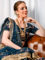 Gold Ethnic Necklace - Rajwada