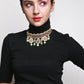 Gold Green Traditional Choker Set - Rajwada
